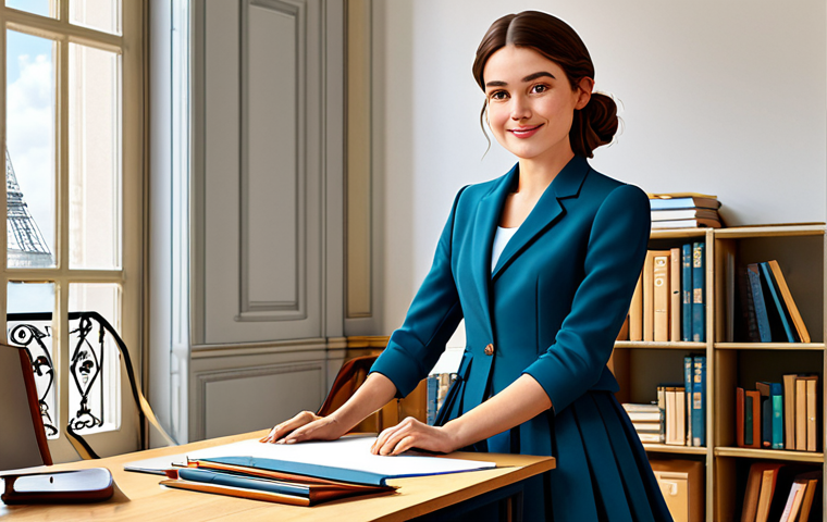 Fashionable Parisian Character Designer**
"A stylish French woman, a character designer, fully clothed in chic, modest Parisian fashion (e.g., a sophisticated dress or a tailored blazer with skirt), working at a bright desk in a sunny atelier filled with character sketches, appropriate attire, safe for work, perfect anatomy, natural proportions, professional digital art, high quality, family-friendly."
**