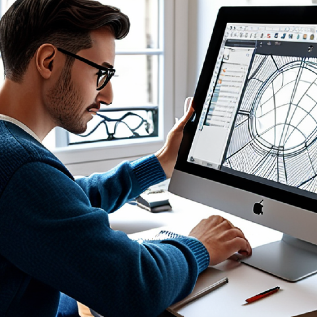 **

A professional character designer, fully clothed in stylish, comfortable work attire appropriate for a modern Parisian studio (e.g., fashionable sweater, jeans, comfortable shoes), working on a digital drawing tablet in front of a large, high-resolution monitor. The background includes a clean, well-lit workspace with a window overlooking a classic Parisian street scene. Focus on the digital tools, perhaps showcasing file-sharing software on the screen. safe for work, appropriate content, professional, modest, perfect anatomy, correct proportions, natural pose, well-formed hands, proper finger count, natural body proportions, high quality rendering, professional photography.

**