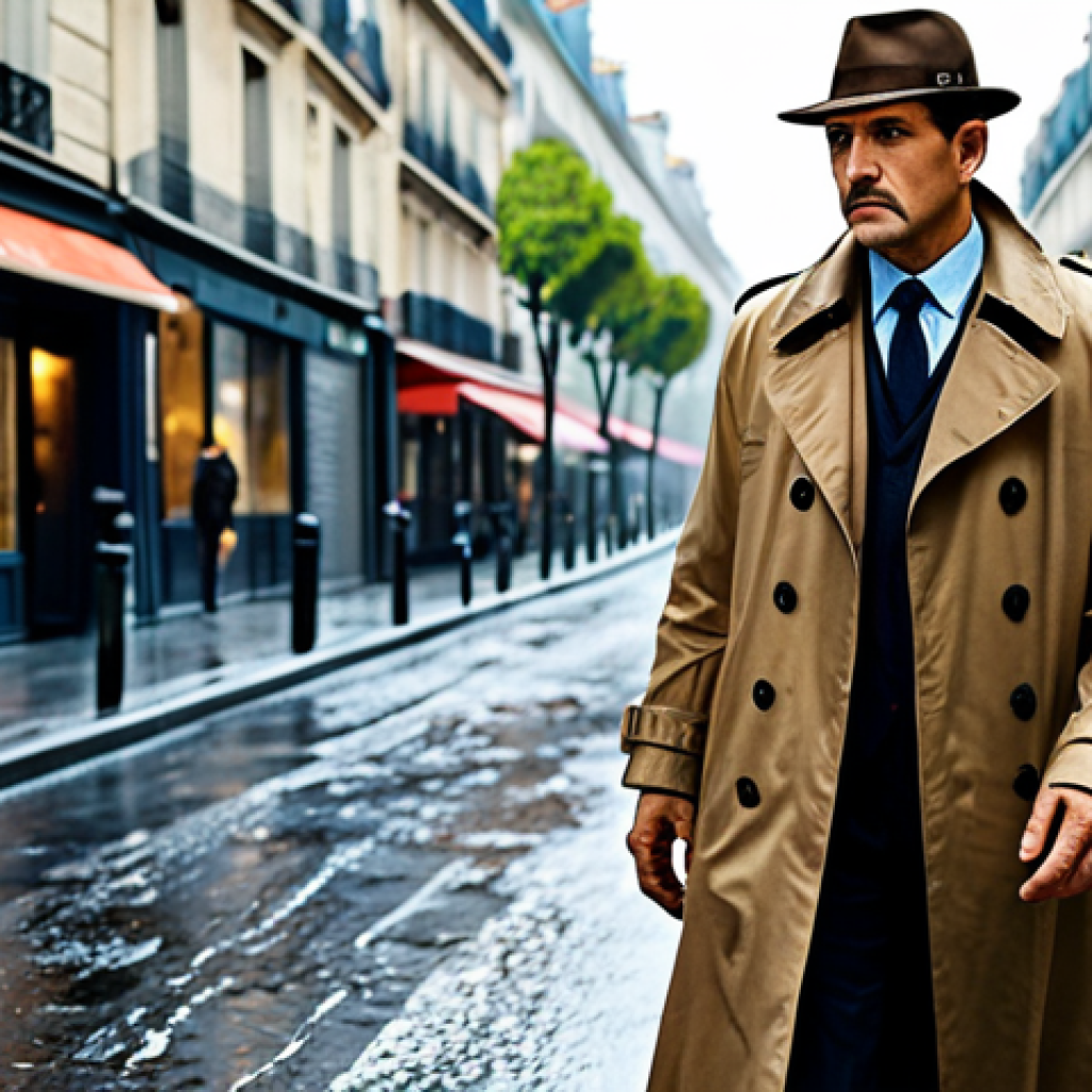 캐릭터디자인에서 캐릭터 성격 반영하기 - The World-Weary Detective**

Prompt: "A professional detective in a fully clothed, worn trench coat,...