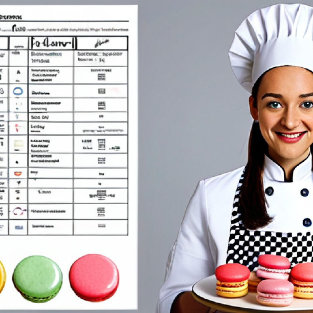 캐릭터디자인 실기 시험 채점 방식의 이해 - The Innovative Parisian Pastry Chef**
"A professional, whimsical character sheet showcasing a Paris...