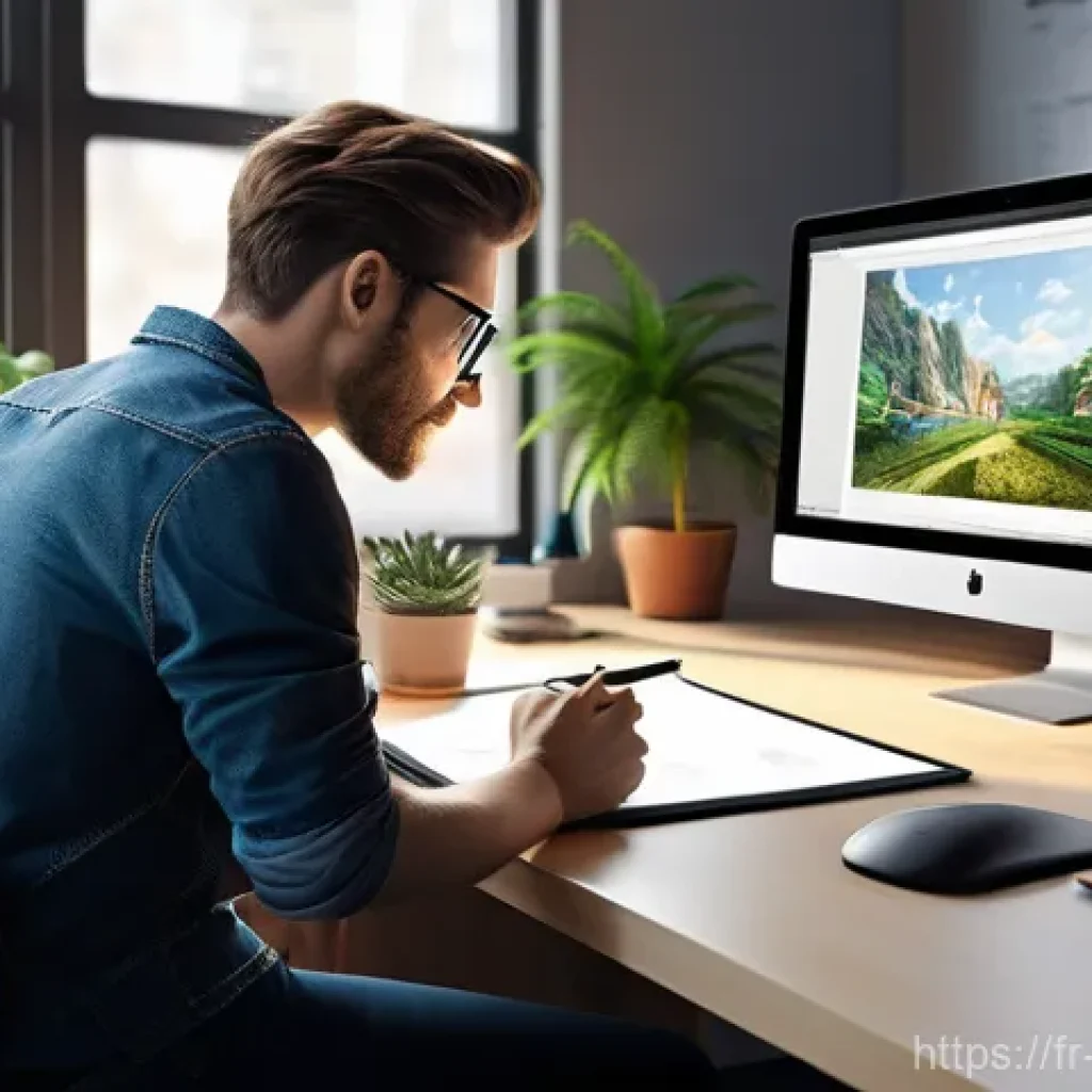 캐릭터디자인 자격증의 취업 가산점 효과 - **Prompt 1: Focused Character Designer in a Modern Studio**
    "A diverse, young adult character de...