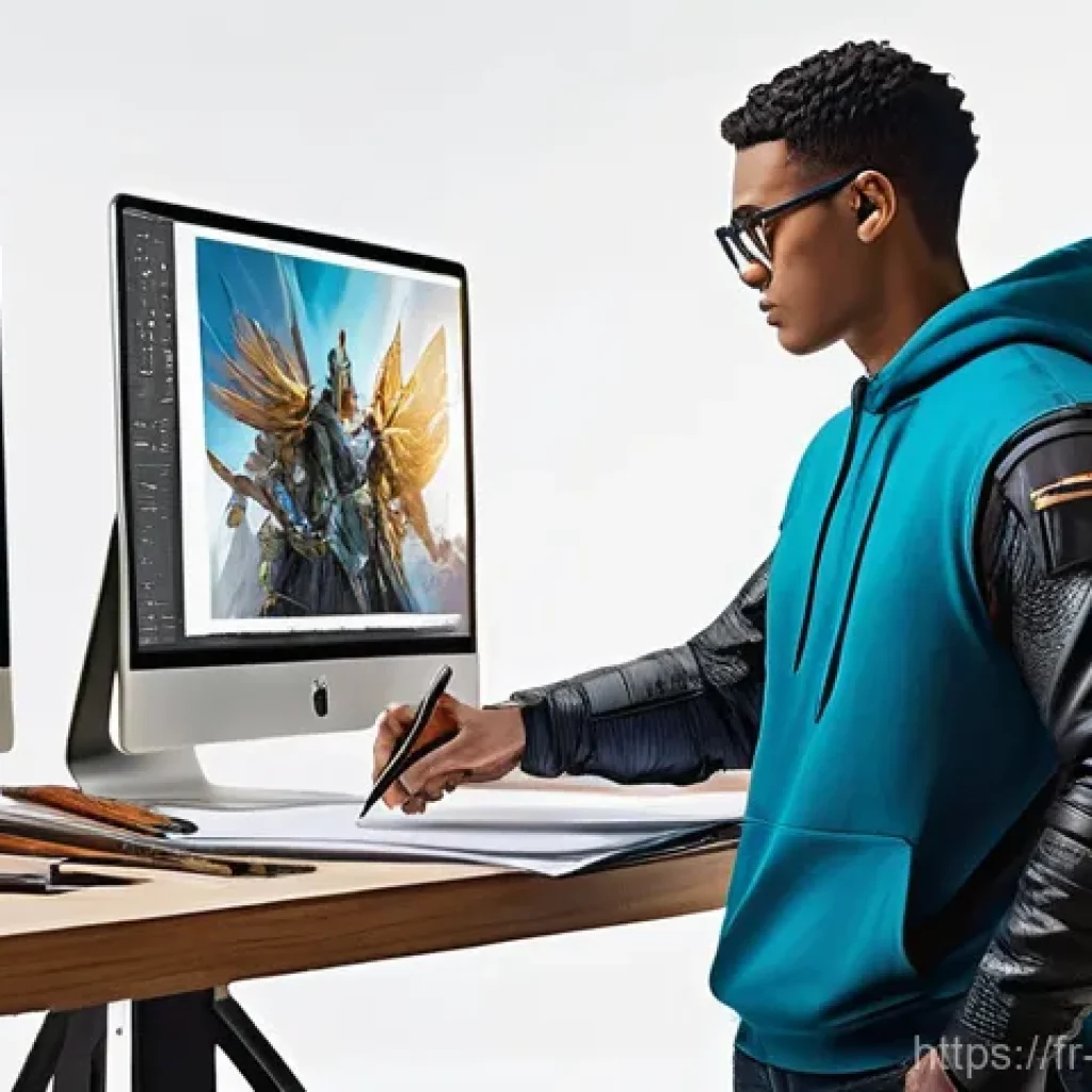 캐릭터디자인 협업 사례 분석 - **Prompt 1: "Creative Synergy in a Modern Studio"**
"A vibrant, sunlit art studio buzzes with cr...