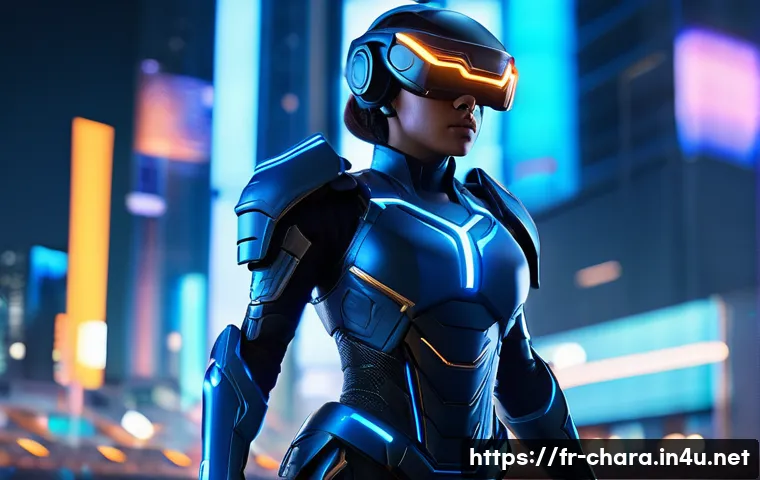 캐릭터디자인 직무의 성장 가능성 - A highly detailed 3D digital character design of a futuristic female game hero wearing sleek, form-f...