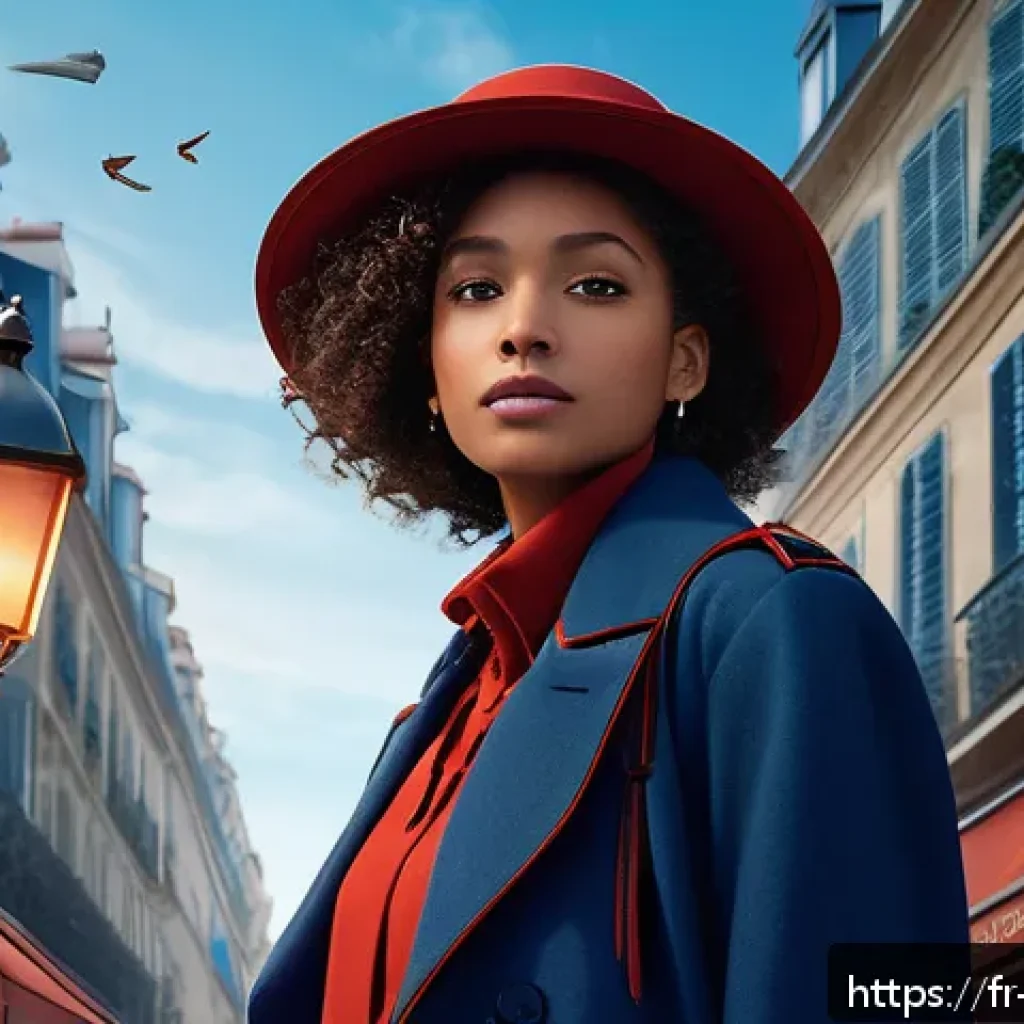 캐릭터디자인 자격증 필기 시험 준비 전략 - A dynamic and creative character design set in a modern French urban fantasy world, featuring a youn...