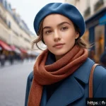 캐릭터디자인 직무의 주요 도전 과제 - A digitally crafted character design featuring a young French woman in modern urban attire, wearing ...