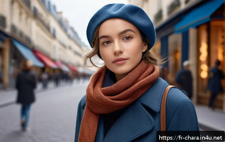 캐릭터디자인 직무의 주요 도전 과제 - A digitally crafted character design featuring a young French woman in modern urban attire, wearing ...